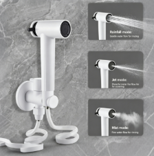 ABS Plastic Toilet Bidet Sprayer with Dual-Mode Nozzle