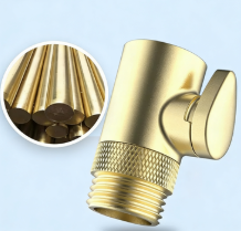 All-Brass Adjustable Flow Shower Valve with One-Touch Shut-Off