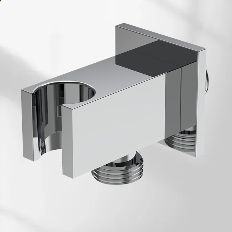All Brass Shower Holder, Modern Minimalist Concealed Square Bracket for Handheld Shower Head