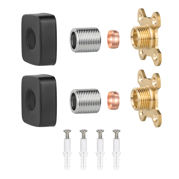 Black square Shower Faucet Plate