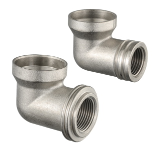 Brass 90-Degree Elbow Pipe Fitting, Internal Thread Reducing Elbow for Plumbing