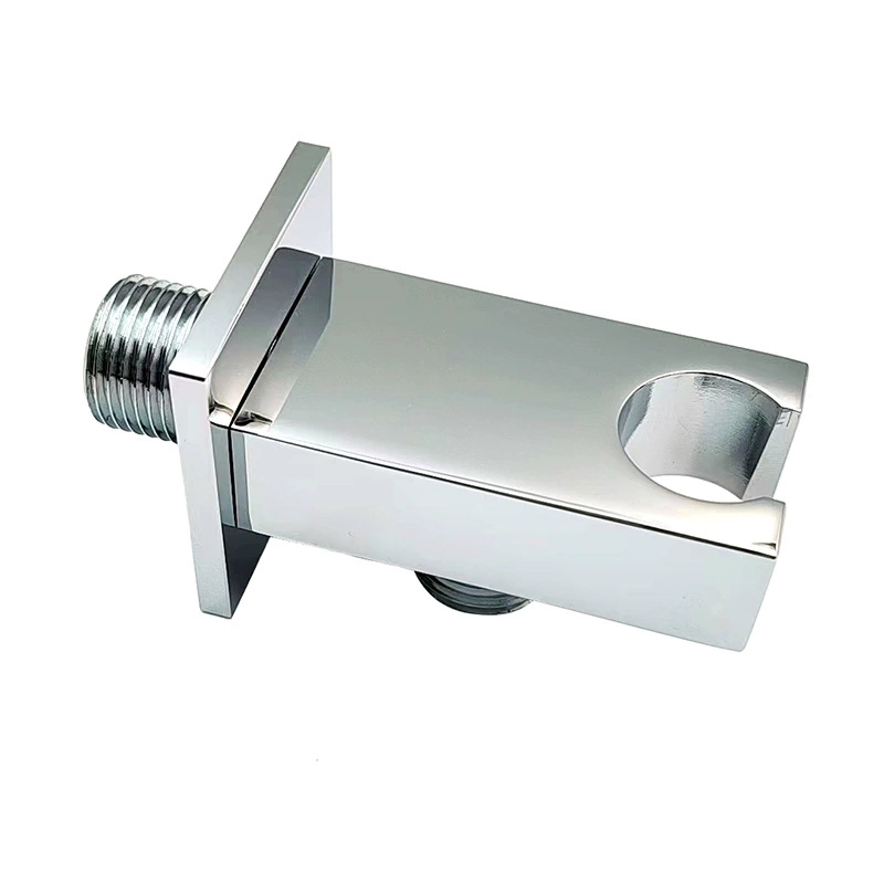 Flat Square Handheld Shower Holder, Modern Wall Mount Shower Head Bracket