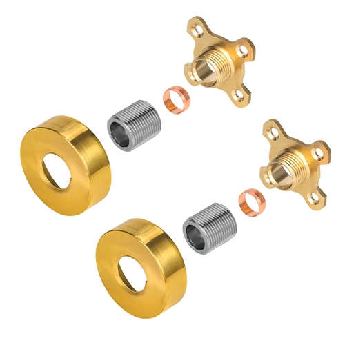 Gold Round Shower Mounting Kits