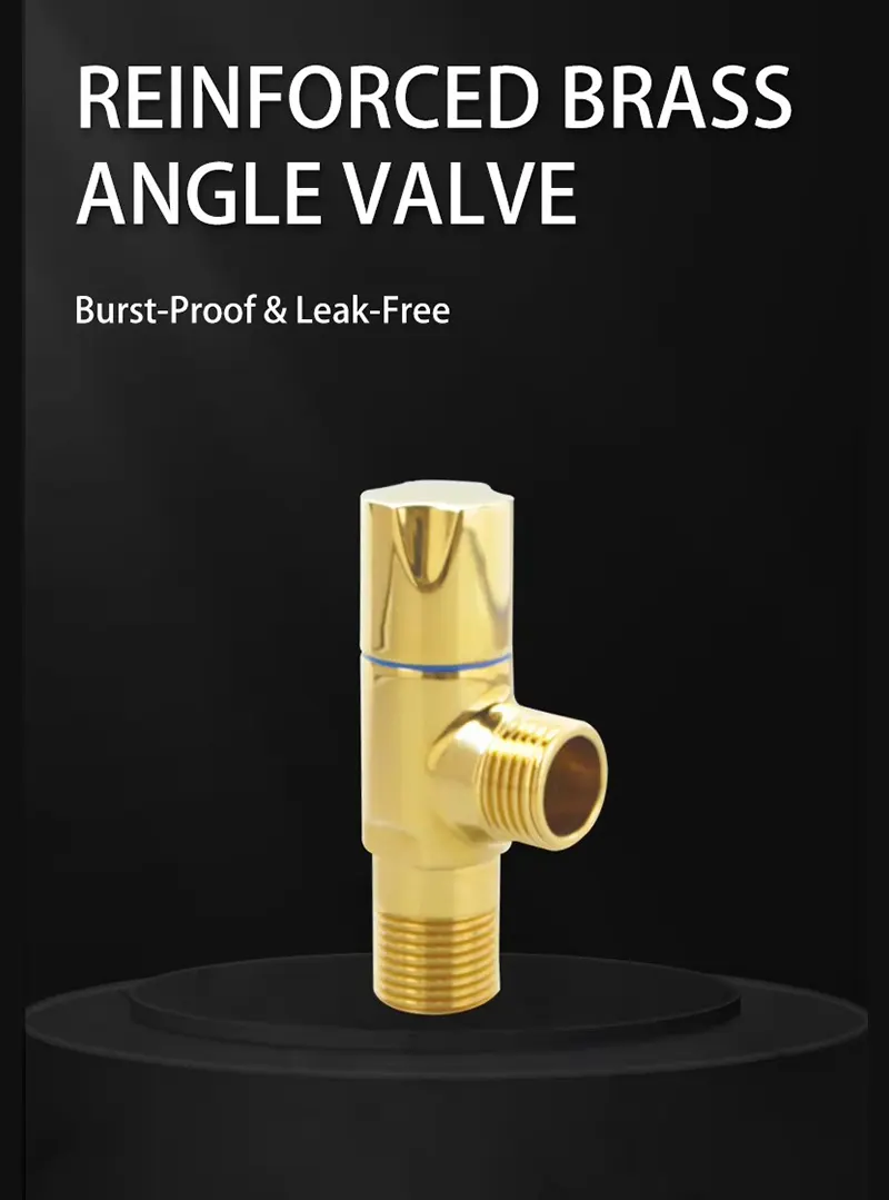 Golden Brass Angle Valve