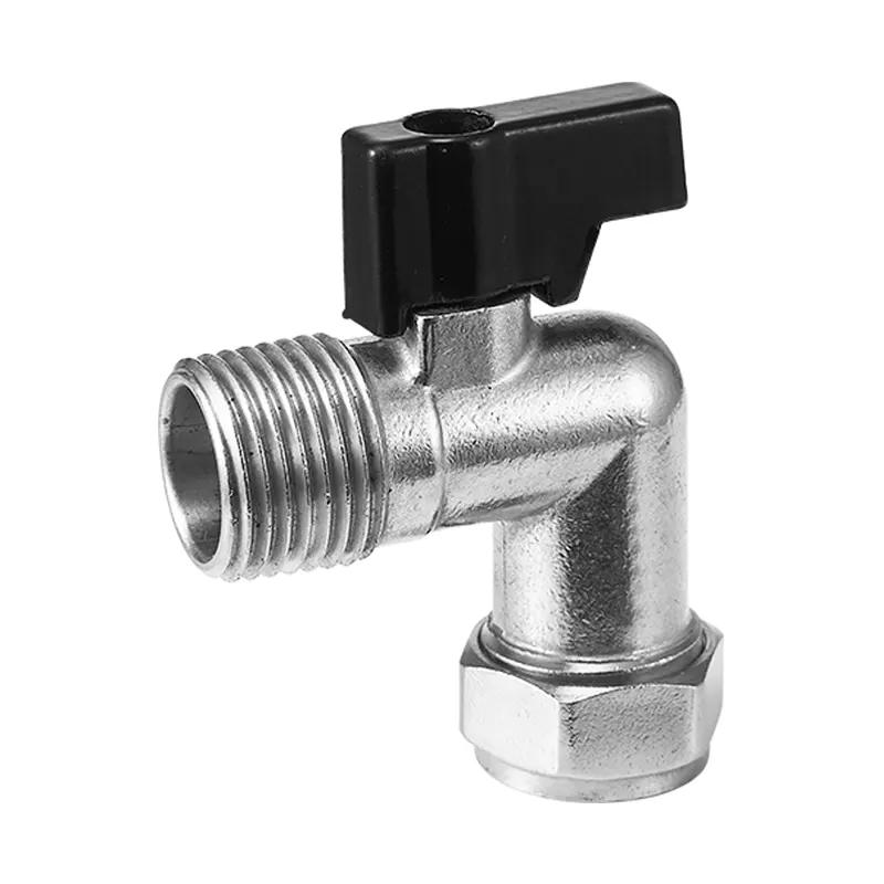 External Thread 90° Bent Full Brass Ball Valve