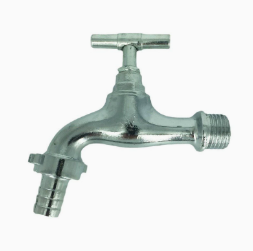 Outdoor Garden Brass Zinc Alloy Body Slow Open Faucet 1/2 Inch 3/4 Inch One Word Handle Water Tap for Washing Machine