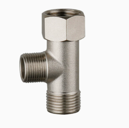 Solid Brass Nickel-Plated T-Adapter: US 7/8