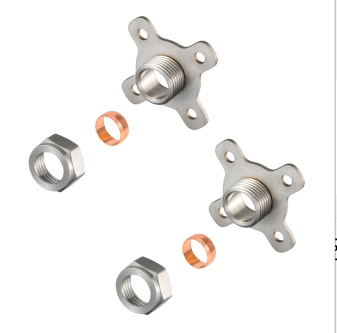 Stainless Steel Shower Valve Mounting Kit, UK Style Thermostatic Mixer Bracket Set